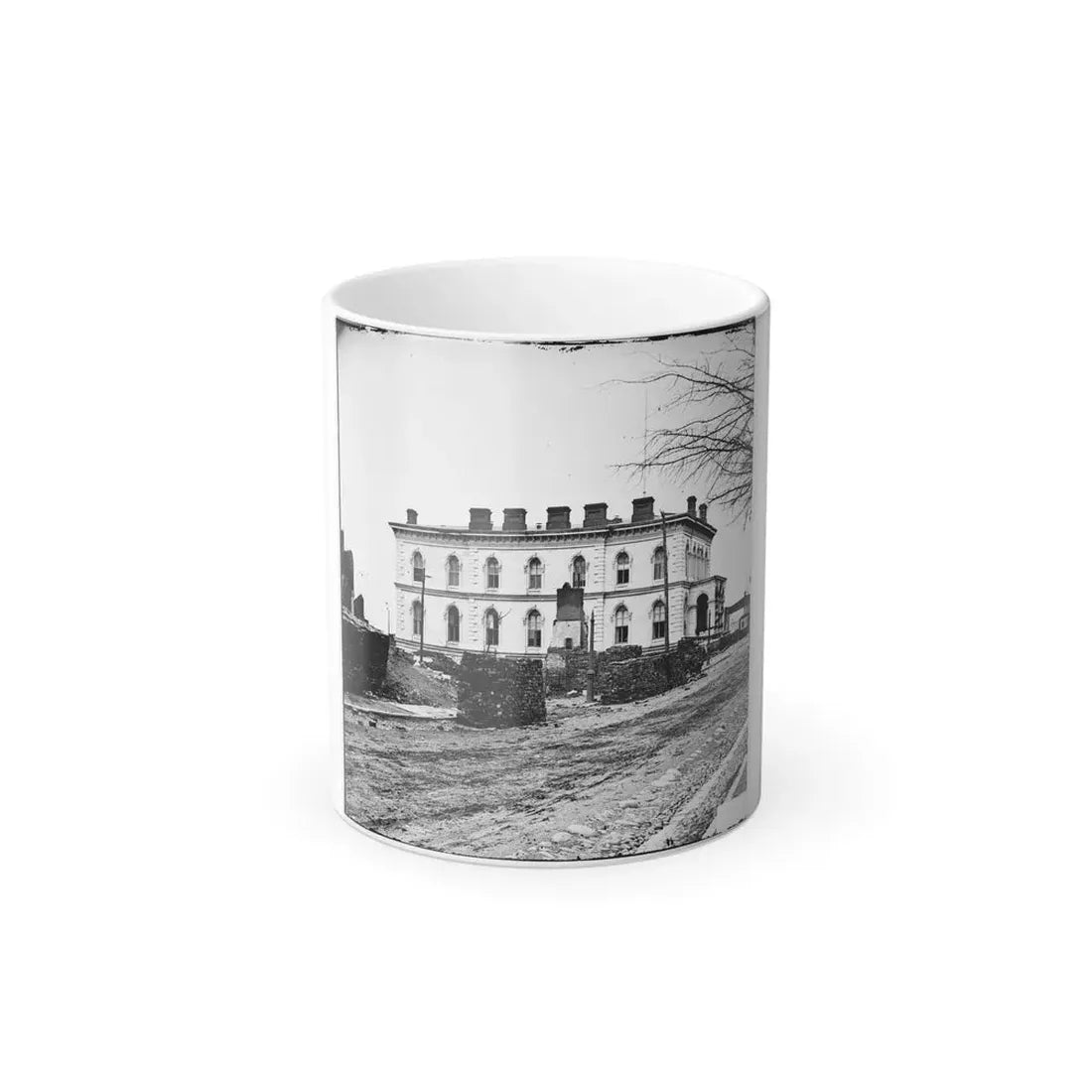 Richmond, Va. Custom House, Standing Among the Ruins (U.S. Civil War) Color Changing Coffee Mug 11oz Default Title 11oz - Go Mug Yourself