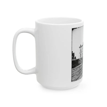 Richmond, Va. Custom House, Standing Among The Ruins (U.S. Civil War) White Coffee Mug - Go Mug Yourself