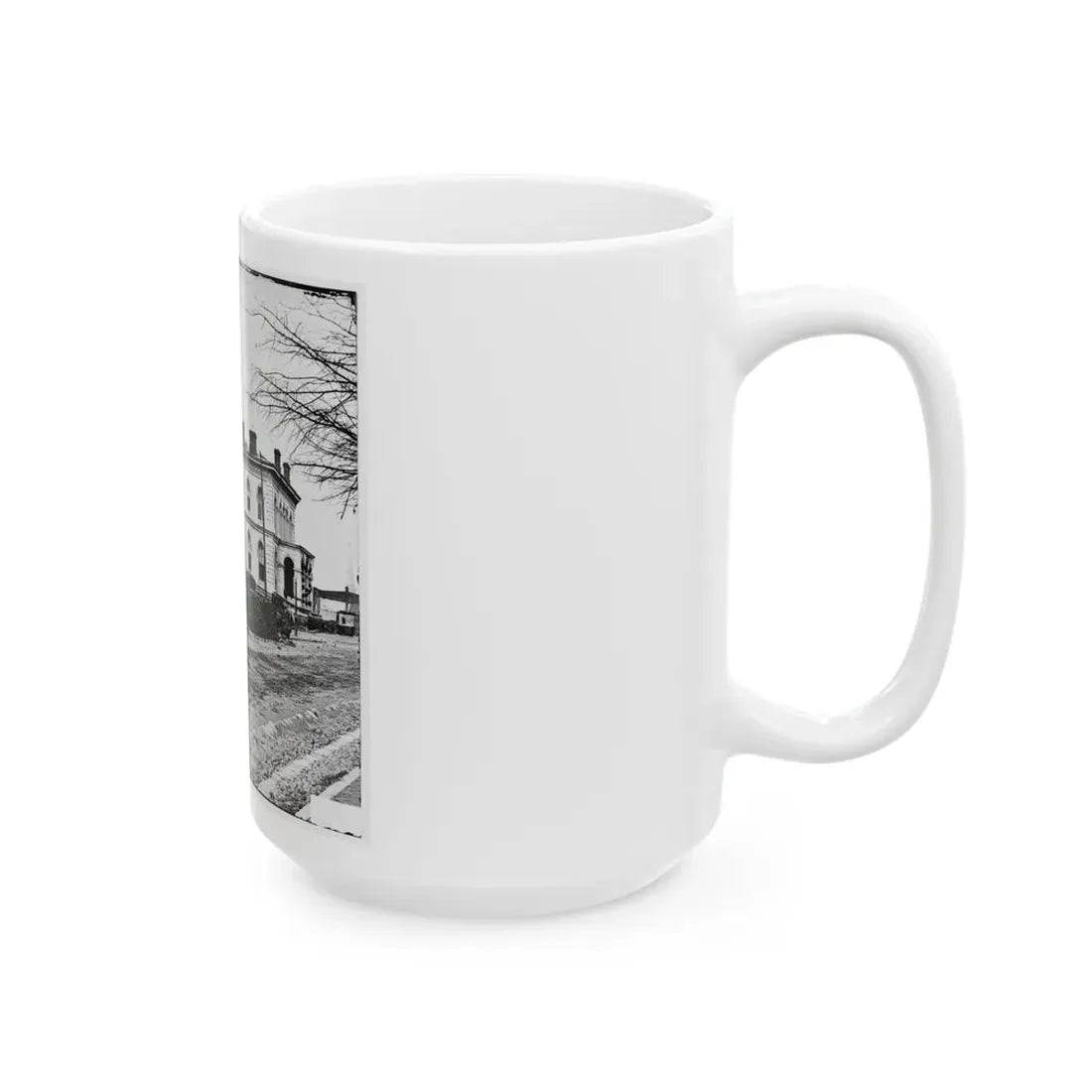 Richmond, Va. Custom House, Standing Among The Ruins (U.S. Civil War) White Coffee Mug - Go Mug Yourself