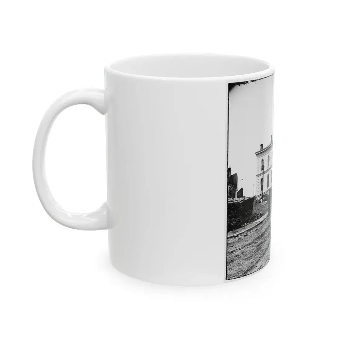 Richmond, Va. Custom House, Standing Among The Ruins (U.S. Civil War) White Coffee Mug - Go Mug Yourself