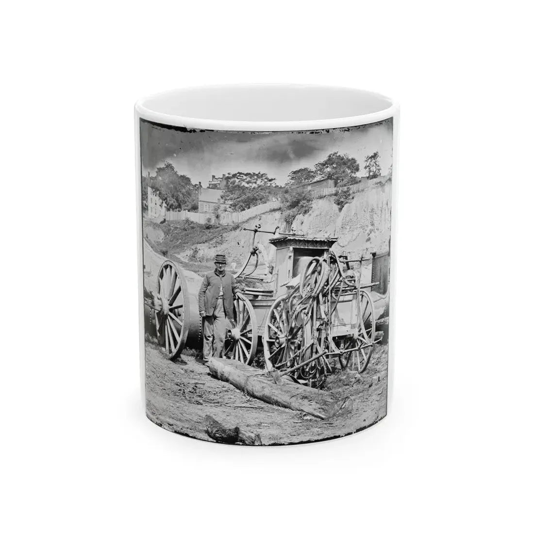 Richmond, Va. Fire Engine No. 3 (U.S. Civil War) White Coffee Mug 11oz - Go Mug Yourself