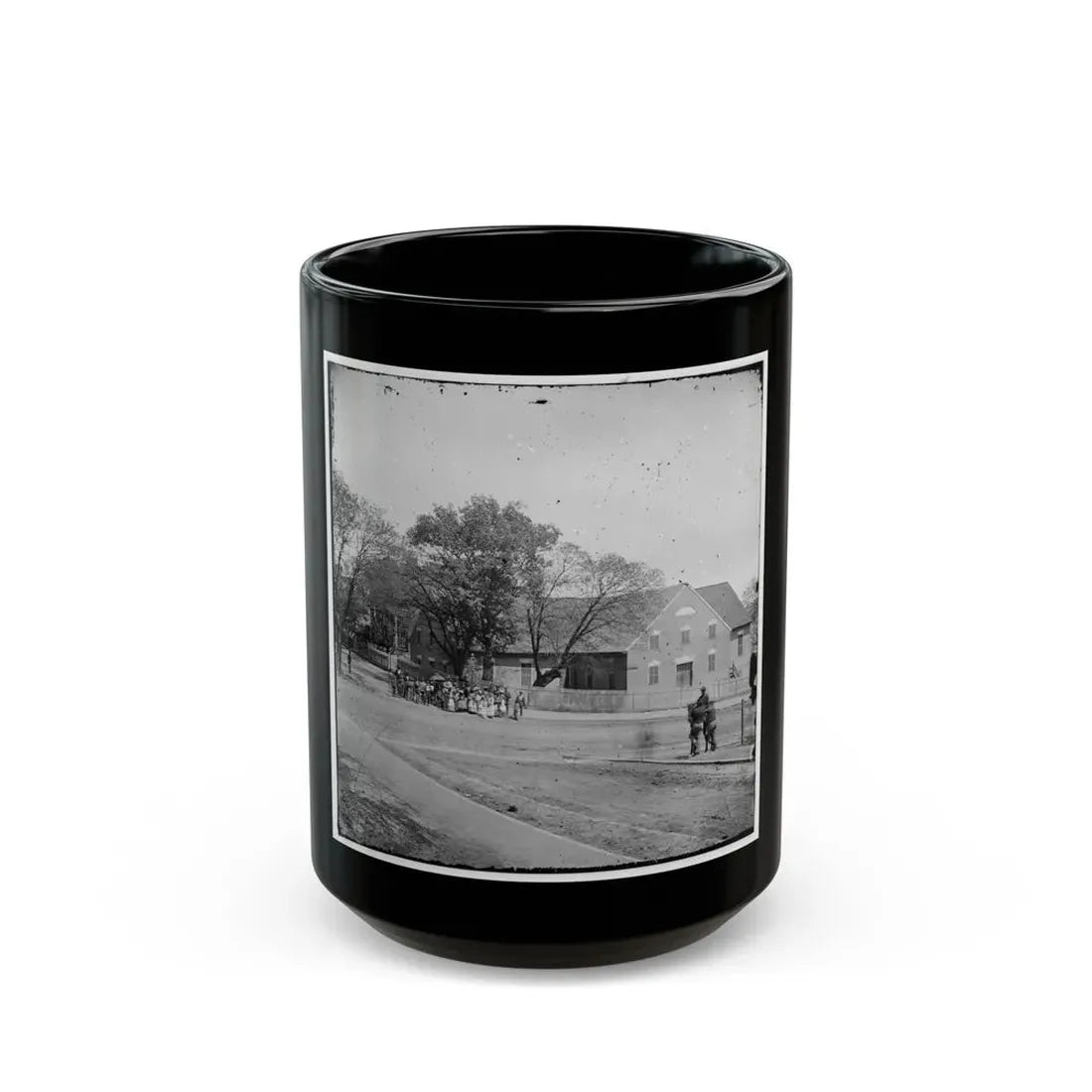 Richmond, Va. First African Church (Broad Street) (U.S. Civil War) Black Coffee Mug 15oz - Go Mug Yourself