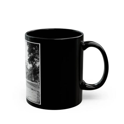Richmond, Va. Franklin Street, Including The Residence Of Gen. Robert E. Lee (Second From Left) (U.S. Civil War) Black Coffee Mug - Go Mug Yourself