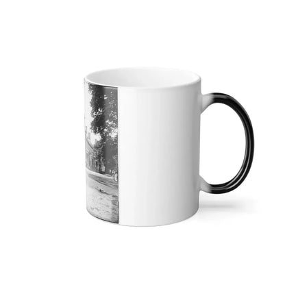Richmond, Va. Franklin Street, Including the Residence of Gen. Robert E. Lee (Second From Left) (U.S. Civil War) Color Changing Coffee Mug 11oz - Go Mug Yourself