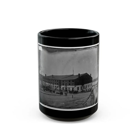 Richmond, Va. Front And Side View Of Libby Prison (U.S. Civil War) Black Coffee Mug 15oz - Go Mug Yourself