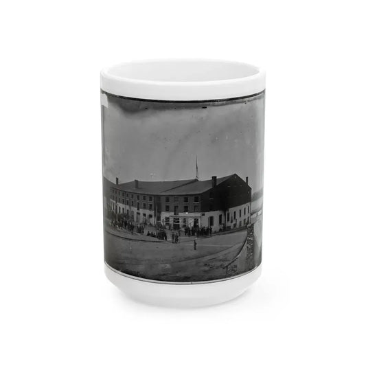 Richmond, Va. Front And Side View Of Libby Prison (U.S. Civil War) White Coffee Mug 15oz - Go Mug Yourself