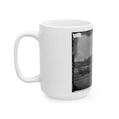 Richmond, Va. Front And Side View Of Libby Prison (U.S. Civil War) White Coffee Mug - Go Mug Yourself