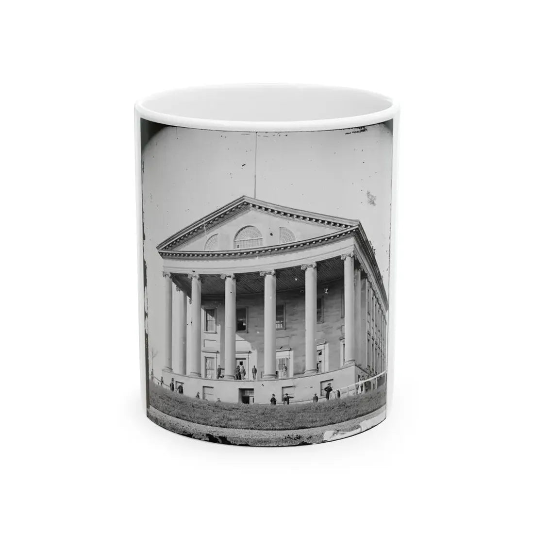 Richmond, Va. Front View Of Capitol (U.S. Civil War) White Coffee Mug 11oz - Go Mug Yourself
