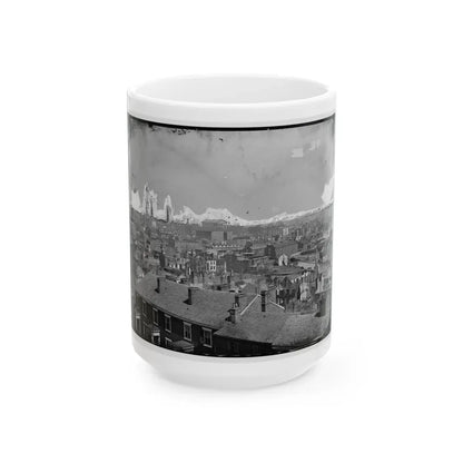 Richmond, Va. General View, With Ruins, From Gambles Hill (U.S. Civil War) White Coffee Mug 15oz - Go Mug Yourself