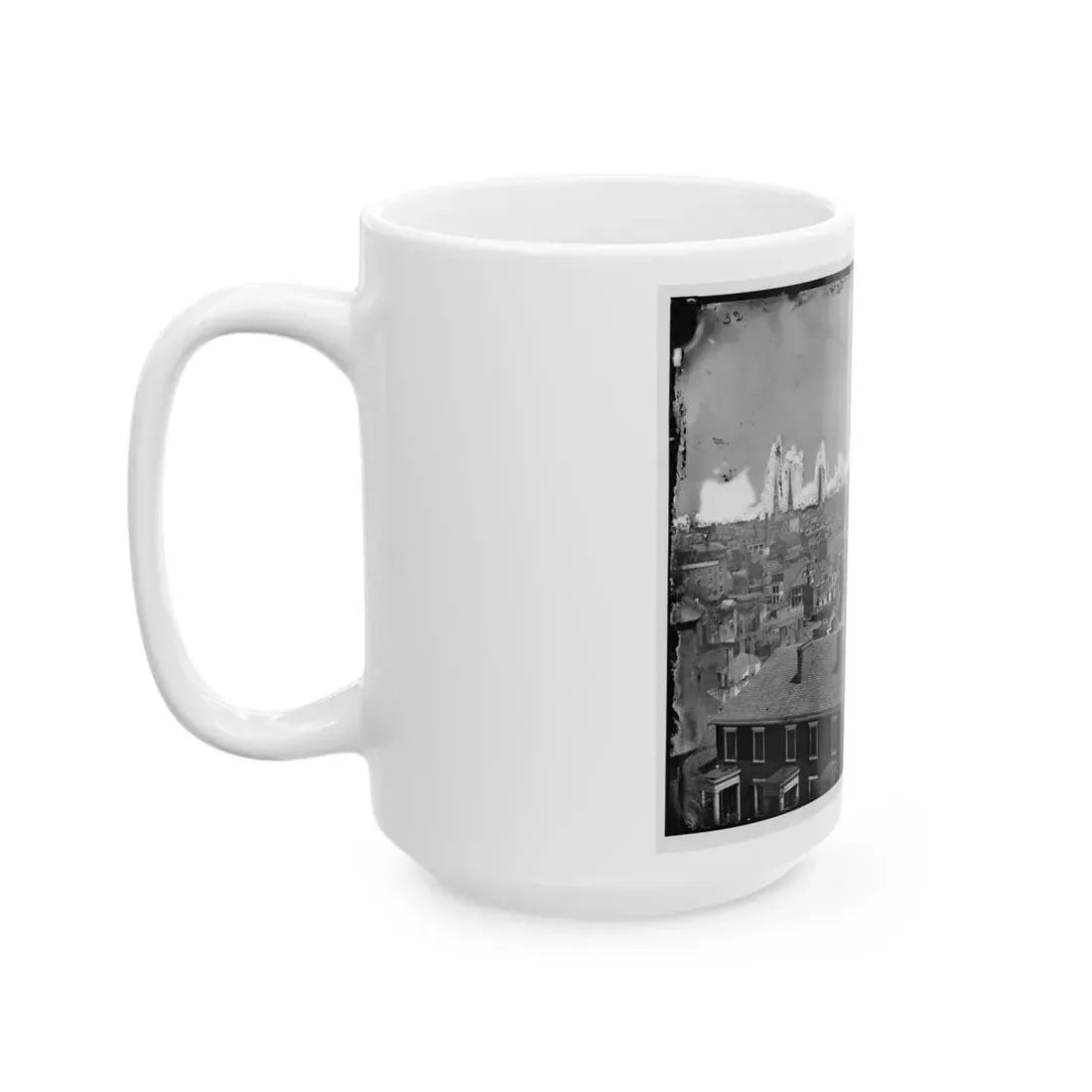 Richmond, Va. General View, With Ruins, From Gambles Hill (U.S. Civil War) White Coffee Mug - Go Mug Yourself