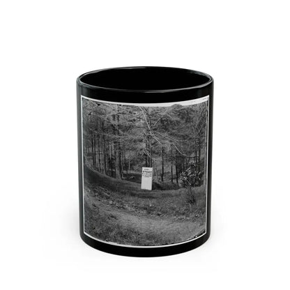 Richmond, Va. Grave Of Gen. J. E. B. Stuart In Hollywood Cemetery, With Temporary Marker (U.S. Civil War) Black Coffee Mug 11oz - Go Mug Yourself