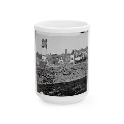 Richmond, Va. Grounds Of The Ruined Arsenal With Scattered Shot And Shell (U.S. Civil War) White Coffee Mug 15oz - Go Mug Yourself
