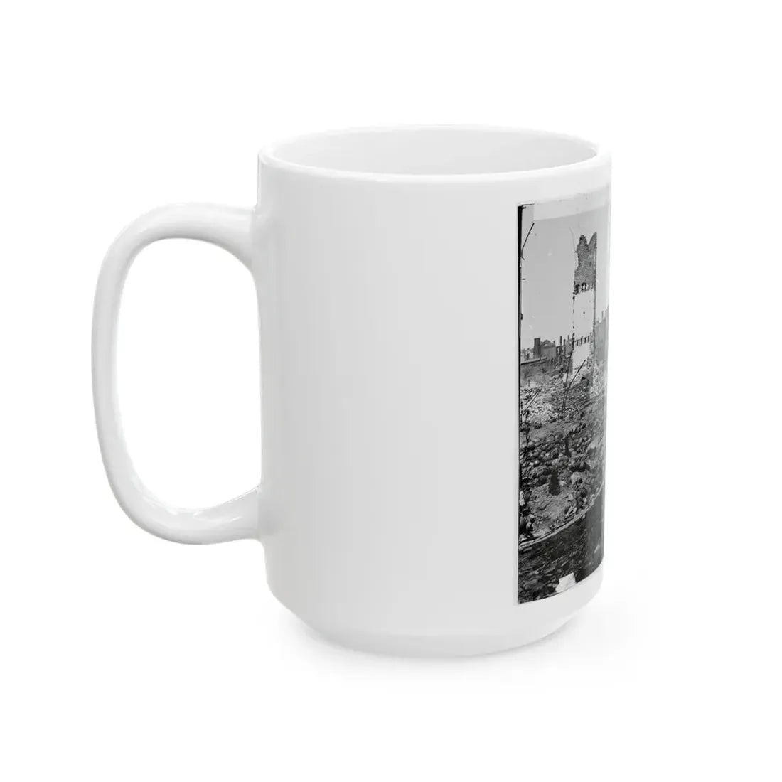Richmond, Va. Grounds Of The Ruined Arsenal With Scattered Shot And Shell (U.S. Civil War) White Coffee Mug - Go Mug Yourself