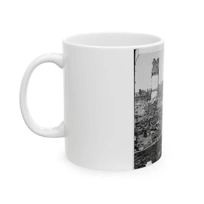 Richmond, Va. Grounds Of The Ruined Arsenal With Scattered Shot And Shell (U.S. Civil War) White Coffee Mug - Go Mug Yourself