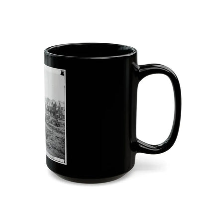Richmond, Va. Guns And Ruined Buildings Near The Tredegar Iron Works (U.S. Civil War) Black Coffee Mug - Go Mug Yourself