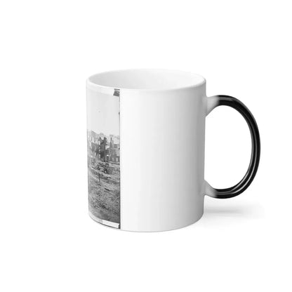 Richmond, Va. Guns and Ruined Buildings Near the Tredegar Iron Works (U.S. Civil War) Color Changing Coffee Mug 11oz - Go Mug Yourself