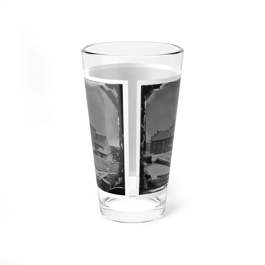 Richmond, Va. Haxall & Crenshaw's Flour Mill; Canal Lock In Foreground (U.S. Civil War) Pint Glass 16oz - Go Mug Yourself