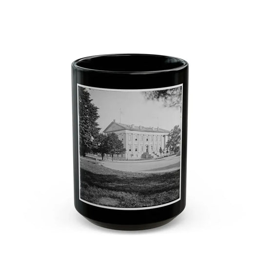 Richmond, Va. Left Side And Rear Of Capitol (U.S. Civil War) Black Coffee Mug 15oz - Go Mug Yourself