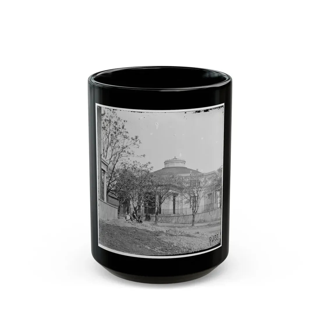 Richmond, Va. Monumental Church (U.S. Civil War) Black Coffee Mug 15oz - Go Mug Yourself