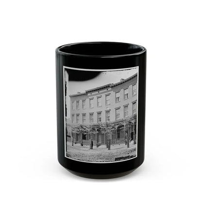 Richmond, Va.  New York Newspaper Correspondents' Row  (Between 4th And 5th Streets) (U.S. Civil War) Black Coffee Mug 15oz - Go Mug Yourself