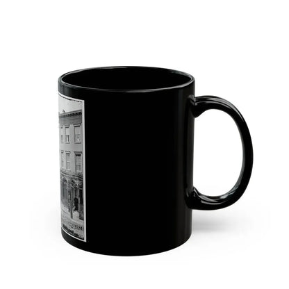 Richmond, Va.  New York Newspaper Correspondents' Row  (Between 4th And 5th Streets) (U.S. Civil War) Black Coffee Mug - Go Mug Yourself