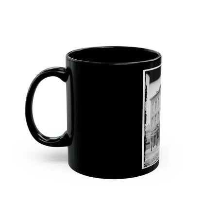 Richmond, Va.  New York Newspaper Correspondents' Row  (Between 4th And 5th Streets) (U.S. Civil War) Black Coffee Mug - Go Mug Yourself
