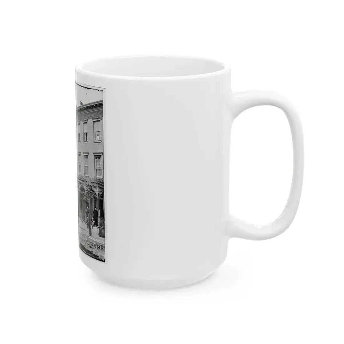 Richmond, Va.  New York Newspaper Correspondents' Row  (Between 4th And 5th Streets) (U.S. Civil War) White Coffee Mug - Go Mug Yourself