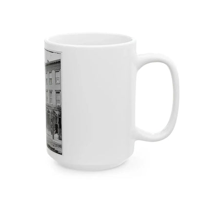 Richmond, Va.  New York Newspaper Correspondents' Row  (Between 4th And 5th Streets) (U.S. Civil War) White Coffee Mug - Go Mug Yourself