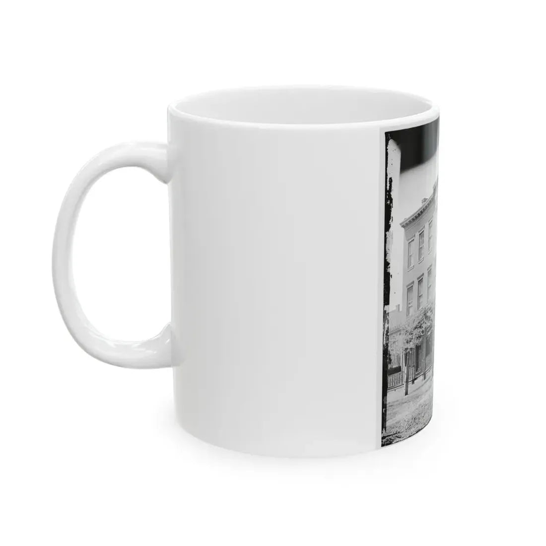 Richmond, Va.  New York Newspaper Correspondents' Row  (Between 4th And 5th Streets) (U.S. Civil War) White Coffee Mug - Go Mug Yourself