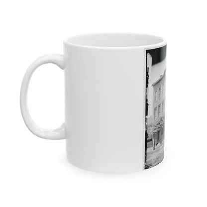 Richmond, Va.  New York Newspaper Correspondents' Row  (Between 4th And 5th Streets) (U.S. Civil War) White Coffee Mug - Go Mug Yourself