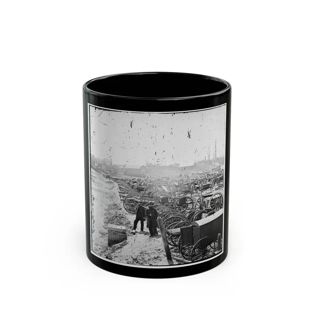 Richmond, Va. Park Of Captured Guns At Rocketts (U.S. Civil War) Black Coffee Mug 11oz - Go Mug Yourself