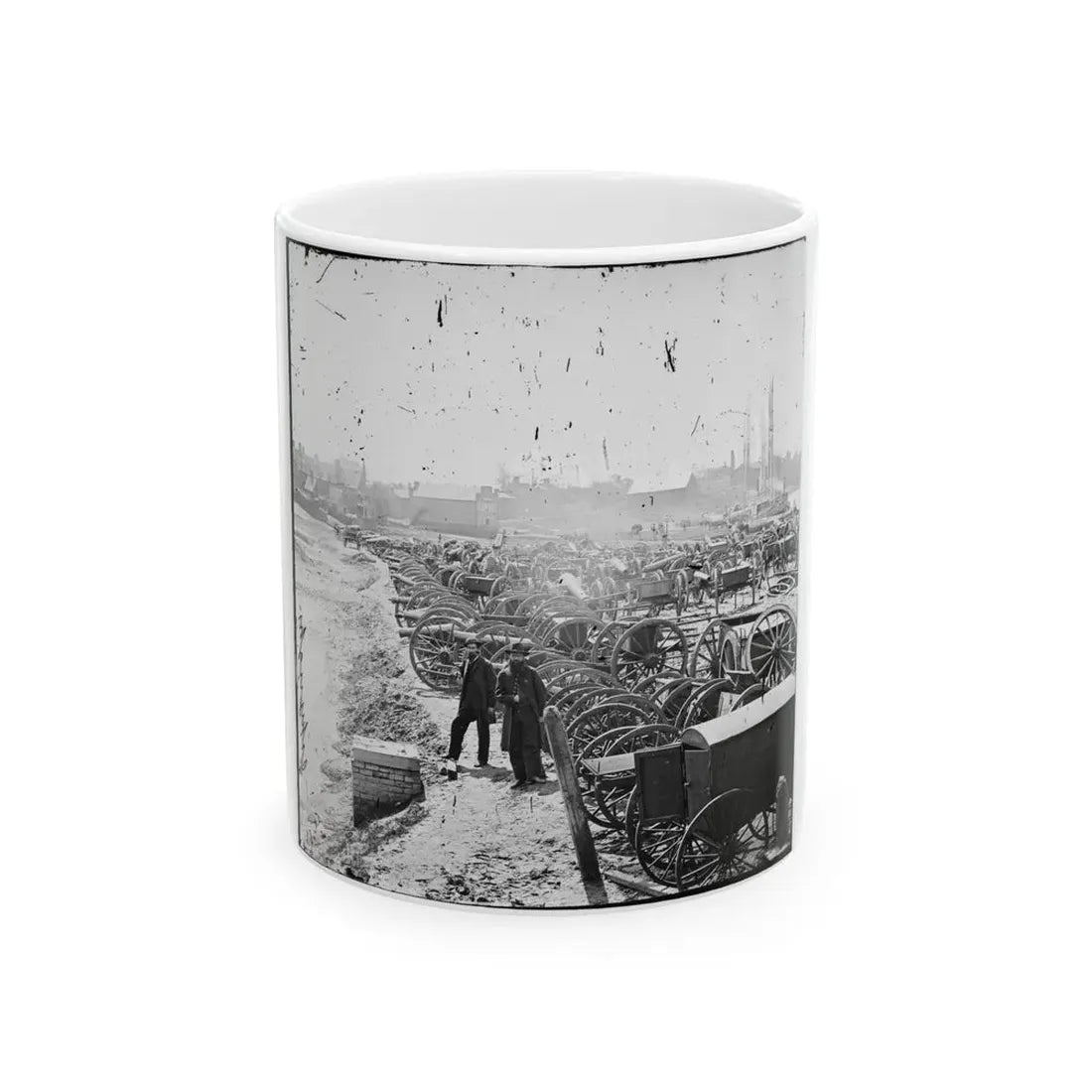 Richmond, Va. Park Of Captured Guns At Rocketts (U.S. Civil War) White Coffee Mug 11oz - Go Mug Yourself