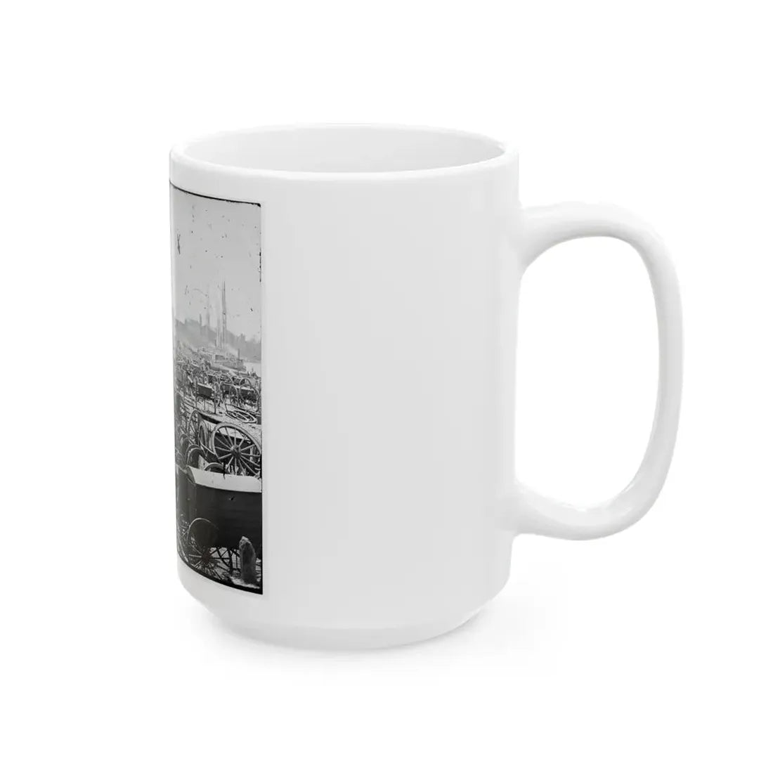 Richmond, Va. Park Of Captured Guns At Rocketts (U.S. Civil War) White Coffee Mug - Go Mug Yourself