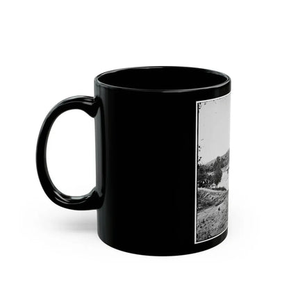 Richmond, Va. Railroad Bridge And Old Dominion Iron And Nail Works On Belle Isle (U.S. Civil War) Black Coffee Mug - Go Mug Yourself