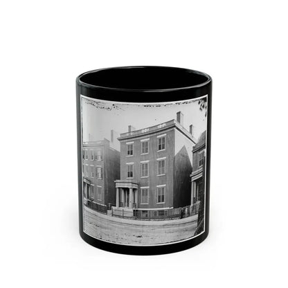 Richmond, Va. Residence Of Gen. Robert E. Lee (707 East Franklin Street) (U.S. Civil War) Black Coffee Mug 11oz - Go Mug Yourself