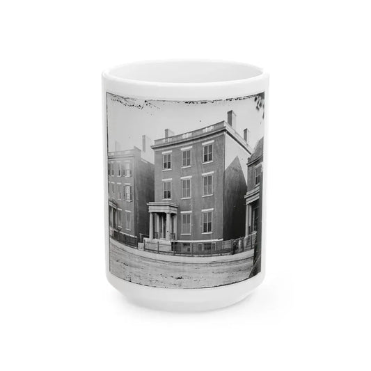 Richmond, Va. Residence Of Gen. Robert E. Lee (707 East Franklin Street) (U.S. Civil War) White Coffee Mug 15oz - Go Mug Yourself