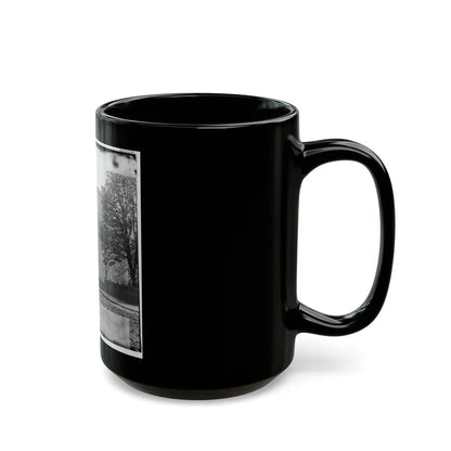 Richmond, Va. Residence Of Jefferson Davis (1201 East Clay Street); A Closer View (U.S. Civil War) Black Coffee Mug - Go Mug Yourself