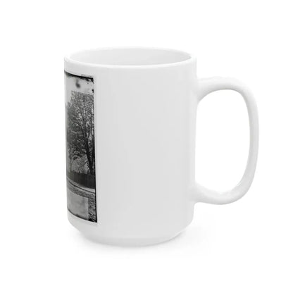 Richmond, Va. Residence Of Jefferson Davis (1201 East Clay Street); A Closer View (U.S. Civil War) White Coffee Mug - Go Mug Yourself