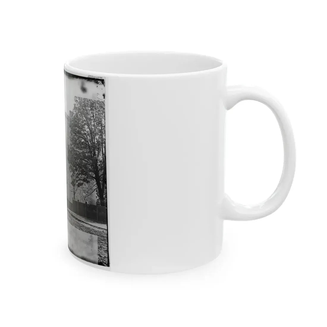 Richmond, Va. Residence Of Jefferson Davis (1201 East Clay Street); A Closer View (U.S. Civil War) White Coffee Mug - Go Mug Yourself
