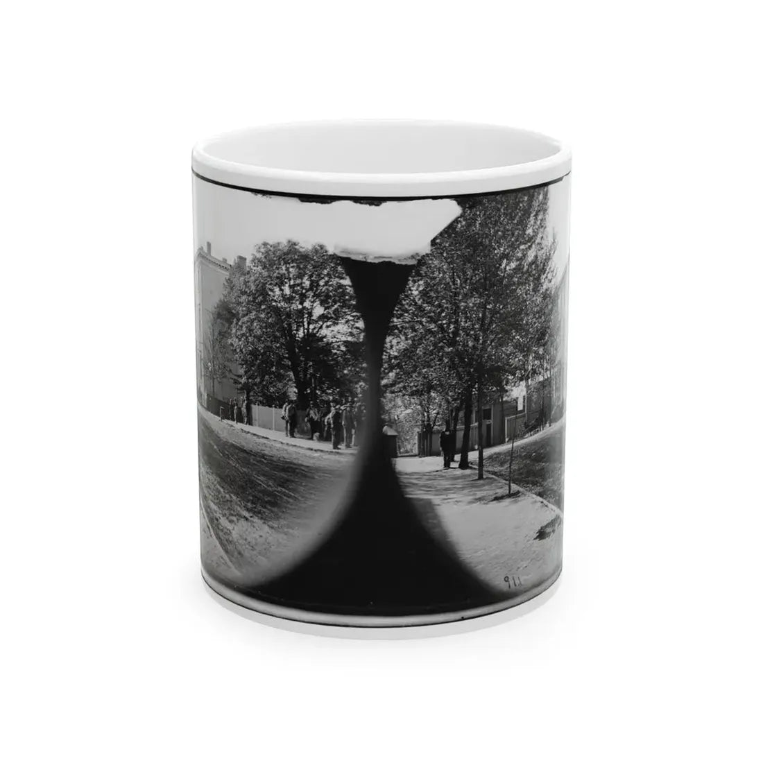Richmond, Va. Residence Of Jefferson Davis (1201 East Clay Street) (U.S. Civil War) White Coffee Mug 11oz - Go Mug Yourself