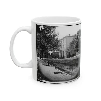 Richmond, Va. Residence Of Jefferson Davis (1201 East Clay Street) (U.S. Civil War) White Coffee Mug - Go Mug Yourself