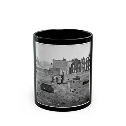 Richmond, Va. Ruined Buildings In The Burned District; Another View (U.S. Civil War) Black Coffee Mug 11oz - Go Mug Yourself