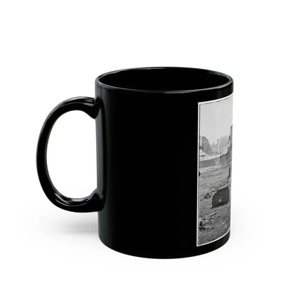 Richmond, Va. Ruined Buildings In The Burned District; Another View (U.S. Civil War) Black Coffee Mug - Go Mug Yourself
