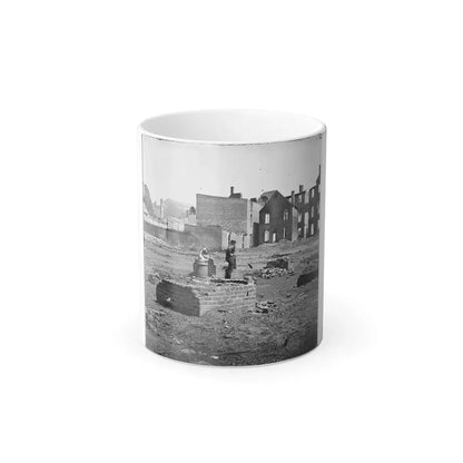 Richmond, Va. Ruined Buildings in the Burned District; Another View (U.S. Civil War) Color Changing Coffee Mug 11oz Default Title 11oz - Go Mug Yourself