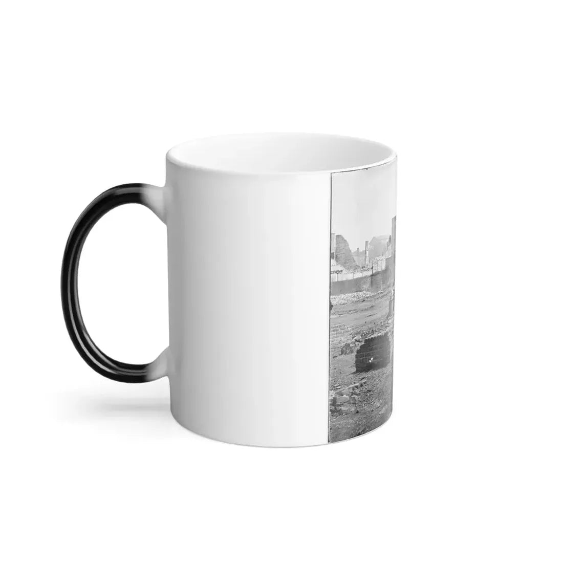 Richmond, Va. Ruined Buildings in the Burned District; Another View (U.S. Civil War) Color Changing Coffee Mug 11oz - Go Mug Yourself