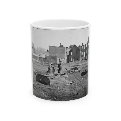 Richmond, Va. Ruined Buildings In The Burned District; Another View (U.S. Civil War) White Coffee Mug 11oz - Go Mug Yourself
