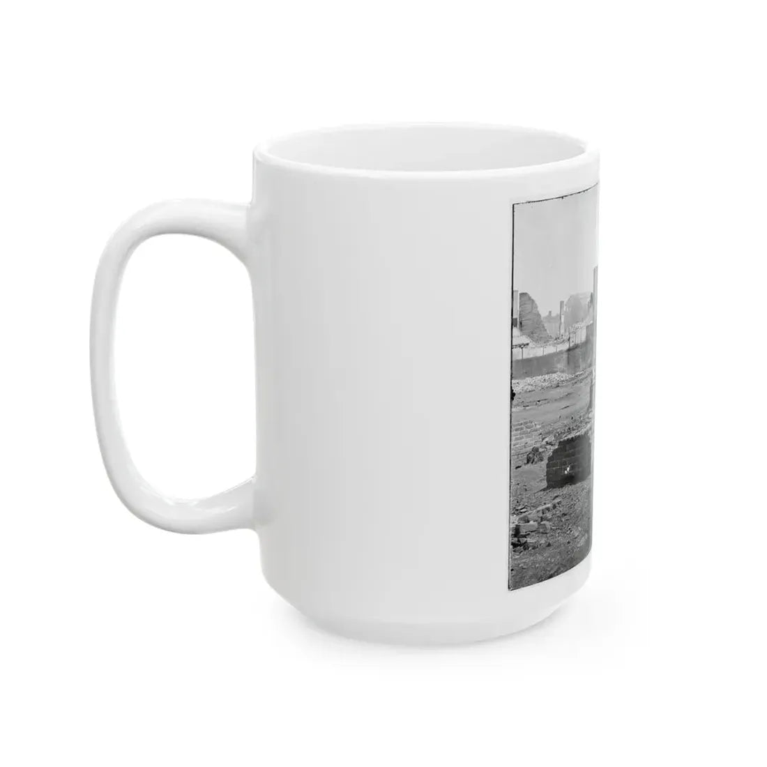 Richmond, Va. Ruined Buildings In The Burned District; Another View (U.S. Civil War) White Coffee Mug - Go Mug Yourself