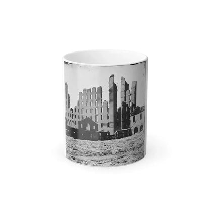 Richmond, Va. Ruined Buildings in the Burned District (U.S. Civil War) Color Changing Coffee Mug 11oz Default Title 11oz - Go Mug Yourself
