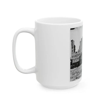 Richmond, Va. Ruined Buildings In The Burned District (U.S. Civil War) White Coffee Mug - Go Mug Yourself