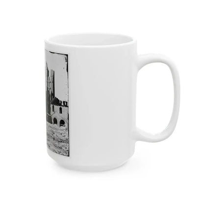 Richmond, Va. Ruined Buildings In The Burned District (U.S. Civil War) White Coffee Mug - Go Mug Yourself